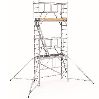 Fahrgerüst PaxTower S-PLUS 1T Arbeits-B600xL1800mm Alu.Gerüsthöhe 4650mm 2 kN-Beschreibung lesen