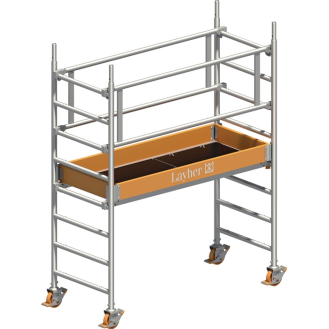 Fahrgerüst Uni Leicht P2 Arbeits-B750xL1800mm Alu.Gerüsthöhe 2330mm 2 kN/m²-Beschreibung lesen