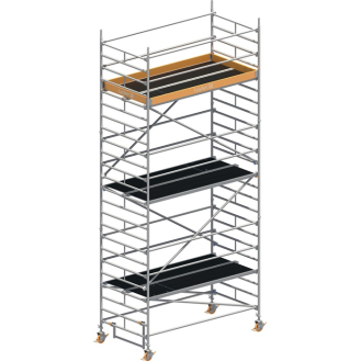 Fahrgerüst Uni Breit P2 Arbeits-B1500xL2850mm Alu.Gerüsthöhe 6430mm 2 kN/m²-Beschreibung lesen