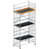 Fahrgerüst Uni Breit P2 Arbeits-B1500xL2850mm Alu.Gerüsthöhe 6430mm 2 kN/m² Fahrgerüst Uni Breit P2 Arbeits-B1500xL2850mm Alu.Gerüsthöhe 6430mm 2 kN/m²