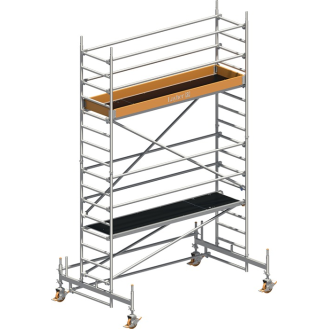 Fahrgerüst Uni Stand.P2 Arbeits-B750xL2850mm Alu.Gerüsthöhe 4580mm 2 kN/m²-Beschreibung lesen