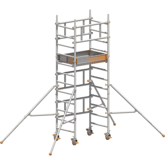 Fahrgerüst SoloTower Arbeits-B750xL1130mm Alu.Gerüsthöhe 3370mm 2 kN/m²-Beschreibung lesen