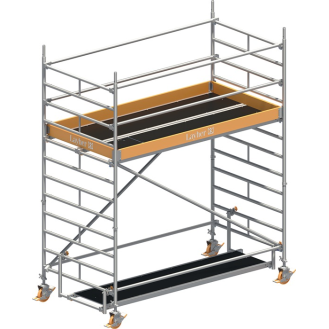 Fahrgerüst Uni Breit P2 Arbeits-B1500xL2850mm Alu.Gerüsthöhe 3430mm 2 kN/m²-Beschreibung lesen