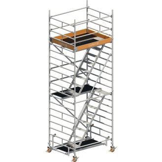 Fahrgerüst Uni Komfort P2 Arbeits-B1500xL1800mm Alu.Gerüsthöhe 5430mm 2 kN/m²-Beschreibung lesen