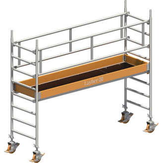 Fahrgerüst Uni Stand.P2 Arbeits-B750xL2850mm Alu.Gerüsthöhe 2430mm 2 kN/m²-Beschreibung lesen