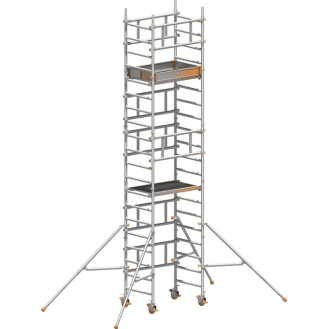 Fahrgerüst SoloTower Arbeits-B750xL1130mm Alu.Gerüsthöhe 5370mm 2 kN/m²-Beschreibung lesen
