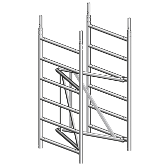 Fahrgerüst Zifa P2 Arbeits-B750xL1800mm Alu.Gerüsthöhe 2830mm 2 kN/m²-Beschreibung lesen