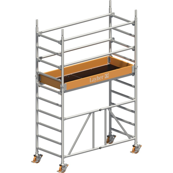 Fahrgerüst Zifa P2 Arbeits-B750xL1800mm Alu.Gerüsthöhe 2830mm 2 kN/m² Fahrgerüst Zifa P2 Arbeits-B750xL1800mm Alu.Gerüsthöhe 2830mm 2 kN/m²-Beschreibung lesen