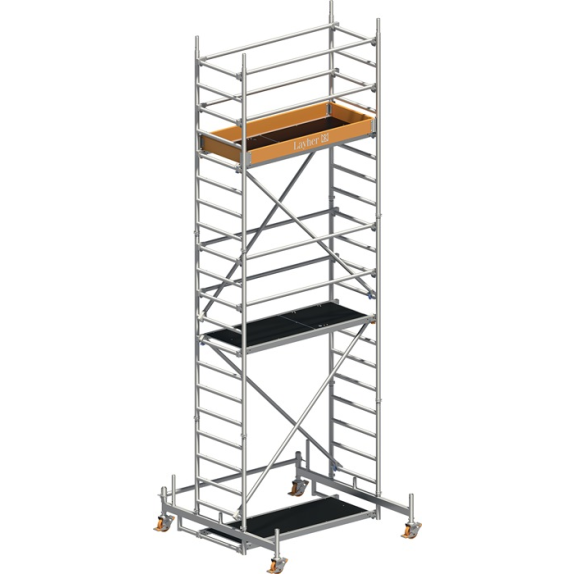 Fahrgerüst Uni Leicht P2 Arbeits-B750xL1800mm Alu.Gerüsthöhe 5480mm 2 kN/m² Fahrgerüst Uni Leicht P2 Arbeits-B750xL1800mm Alu.Gerüsthöhe 5480mm 2 kN/m²-Beschreibung lesen