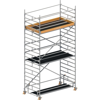 Fahrgerüst Uni Breit P2 Arbeits-B1500xL2850mm Alu.Gerüsthöhe 5430mm 2 kN/m²-Beschreibung lesen
