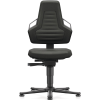 Arbeitsdrehstuhl Nexxit Gleiter Supertec-Gewebe schwarz Griff grau 450-600mm