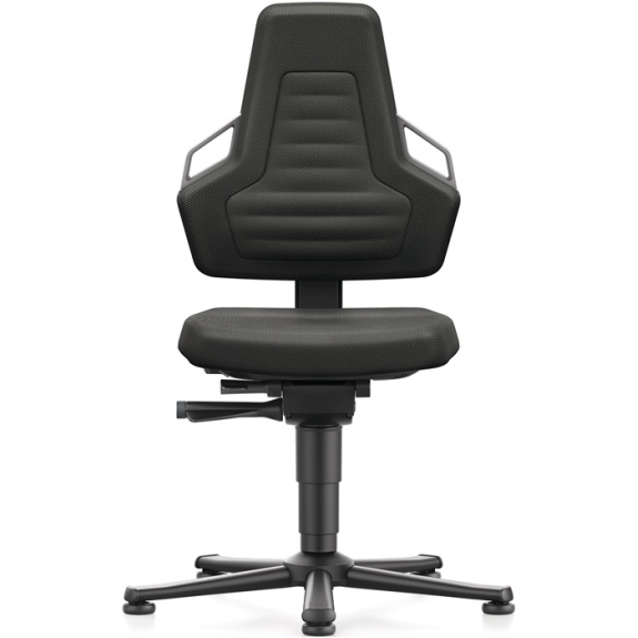 Arbeitsdrehstuhl Nexxit Gleiter Supertec-Gewebe schwarz Griff grau 450-600mm-Beschreibung lesen