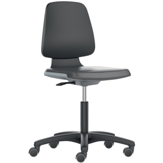 Arbeitsdrehstuhl Labsit Rl.Sitzschale anthrazit Integralschaum schwarz 450-650mm-Beschreibung lesen