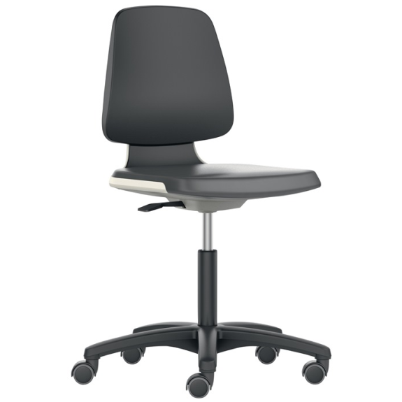 Arbeitsdrehstuhl Labsit Rl.Sitzschale weiss Integralschaum schwarz 450-650mm-Beschreibung lesen