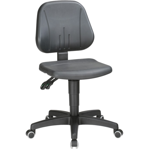 Arbeitsdrehstuhl Unitec Rollen Integralschaum schwarz 440-620mm-Beschreibung lesen
