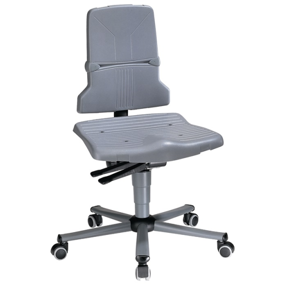 Arbeitsdrehstuhl Sintec C RollenPP grau 430-580mm-Beschreibung lesen