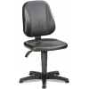 Arbeitsdrehstuhl Unitec Bodengleiter Kunstlederpolster schwarz 440-620mm