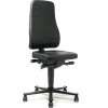 Arbeitsdrehstuhl Highline Rollen Kunstlederpolster schwarz 450-600mm
