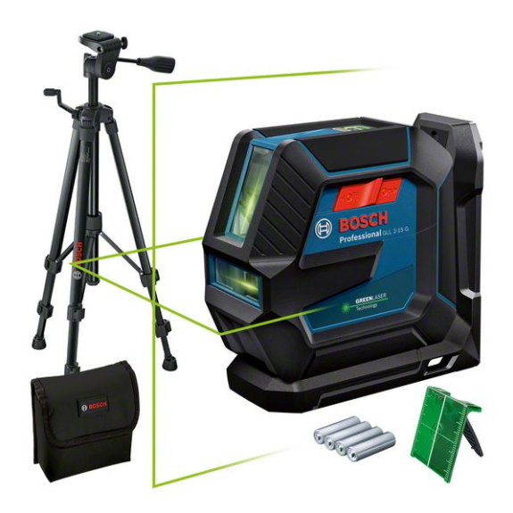 Kreuzlinienlaser GLL 2-15 G Prof.15m ± 0,m-Beschreibung lesen