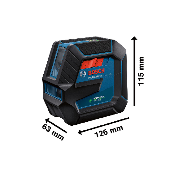 Kreuzlinienlaser GLL 2-15 G Prof.15m ± 0,m-Beschreibung lesen