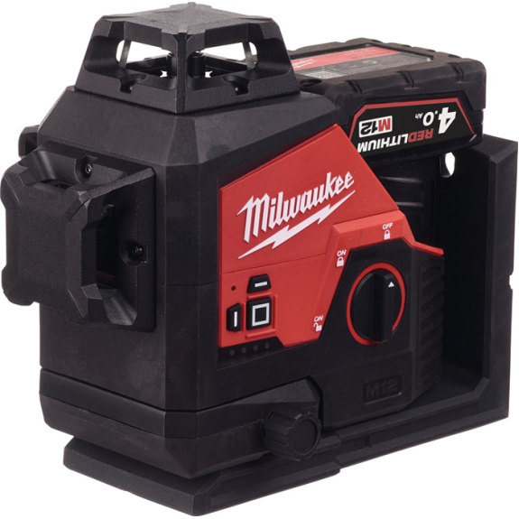 Laser lignes croisées M12 3PL-401C 38 (50/100 m. récepteur LLD50/LRD100)m ± 0,m-Lire la description