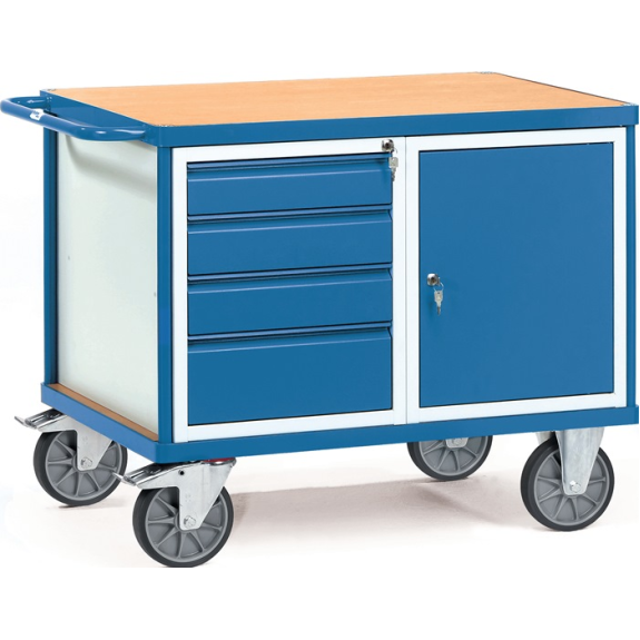 Werksttwagen H900xB709xT1197mm grau/blau Schubl.xH 1x105,2x120,1x180mm-Beschreibung lesen