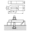 Spanneisen DIN 6314 f.T-Nut 8mm L.60mm Spanneisen DIN 6314 f.T-Nut 8mm L.60mm