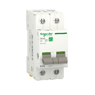 Interruttore sezionatore 2 moduli a 2 poli 63A Resi9  R9PS263-Leggi tutto