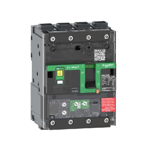 Interruttore con Micrologic 4.1 4 poli 160A 16kA 415Vac ComPacT  C12E44V160L-Leggi tutto