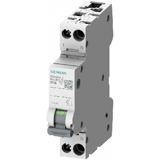 Interruttore Automatico Magnetotermico 1P+N 16A C 6KA  5SL60167-Leggi tutto