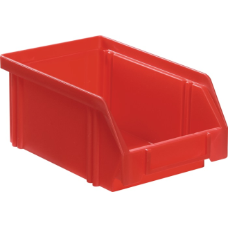 Sichtlagerkasten LK L160/140xB105xH75mm PS rot-Beschreibung lesen