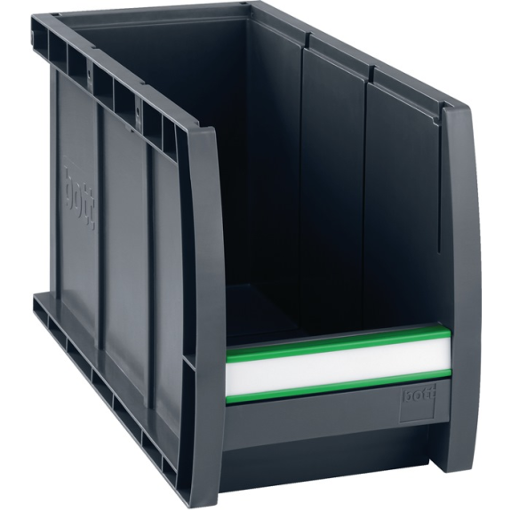 Sichtlagerkasten L298xB130xH165mm PP grau-Beschreibung lesen