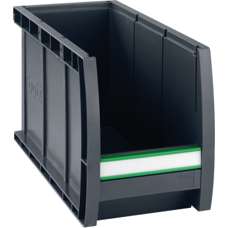 Sichtlagerkasten L298xB130xH165mm PP grau-Beschreibung lesen