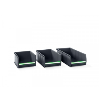 Sichtlagerkasten L298xB130xH165mm PP grau-Beschreibung lesen