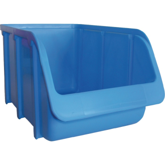 Sichtlagerkasten L242/203xB146xH127mm PP blau stapelbar-Beschreibung lesen