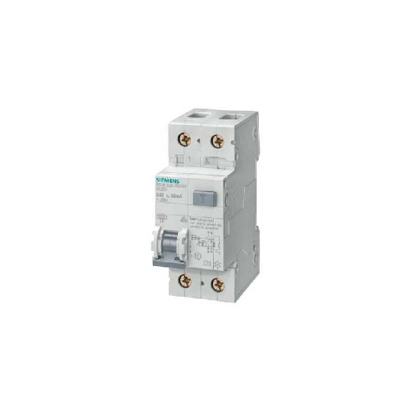 Disjoncteur automatique à courant résiduel 25A 30ma 6kA 5SU13561KK25-Beschreibung lesen