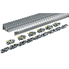 Profilset TopLine XL 4000mm silber