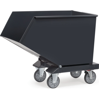 Muldenkipper Inh.450l L1374xB730xH1072mm grau o.Ablasshahn-Beschreibung lesen