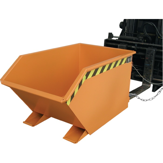 Kippbehälter L1640xB1280xH780mm gelborange Inh.1,0 m³-Beschreibung lesen