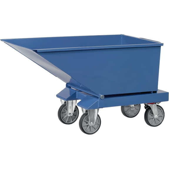 Muldenkipper Inh.250l L1359xB713xH780mm brillantblau o.Ablasshahn-Beschreibung lesen