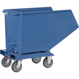 Chariot benne basculante 450 l avec robinet-Lire la description