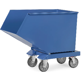 Chariot benne basculante 450 l avec robinet-Lire la description