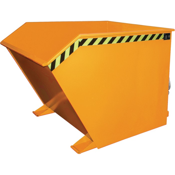 Kippbehälter L1640xB1280xH1090mm gelborange Inh.1,5 m³ Kippbehälter L1640xB1280xH1090mm gelborange Inh.1,5 m³-Beschreibung lesen