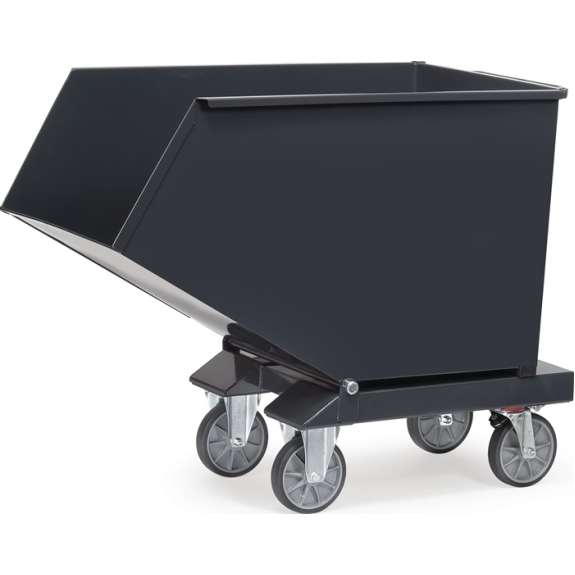 Muldenkipper Inh.250l L1359xB713xH780mm grau m.Ablasshahn Muldenkipper Inh.250l L1359xB713xH780mm grau m.Ablasshahn-Beschreibung lesen