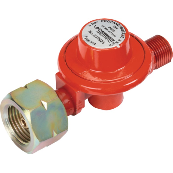 Propandruckregler 4bar G 3/8Zoll LH o.Schlauchbruchsicherung ROTHENER IND.-Beschreibung lesen