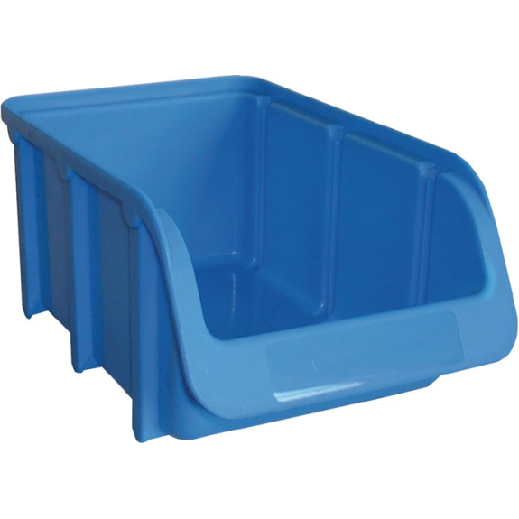 Sichtlagerkasten L164/134xB102xH74mm PP blau stapelbar-Beschreibung lesen