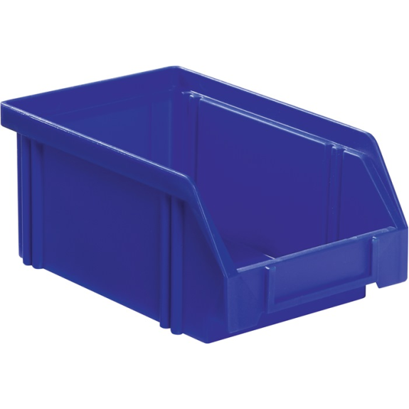 Sichtlagerkasten LK L160/140xB105xH75mm PS blau-Beschreibung lesen