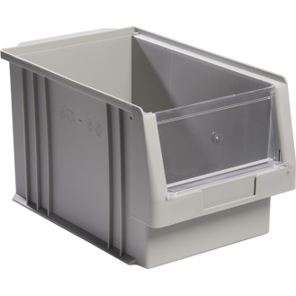Sichtlagerkasten PLK L330xB213xH200mm PP grau-Beschreibung lesen
