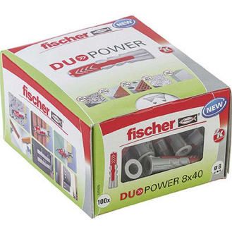 Cheville DUOPOWER 8x65 boite de 50, FIS538251-Lire la description
