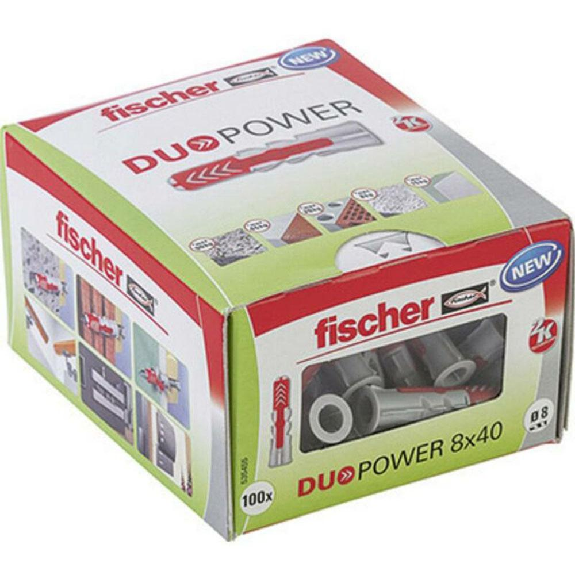 Cheville DUOPOWER 8x65 boite de 50, FIS538251-Lire la description